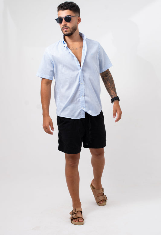 Camisa Linho Verano - Azul Bebê