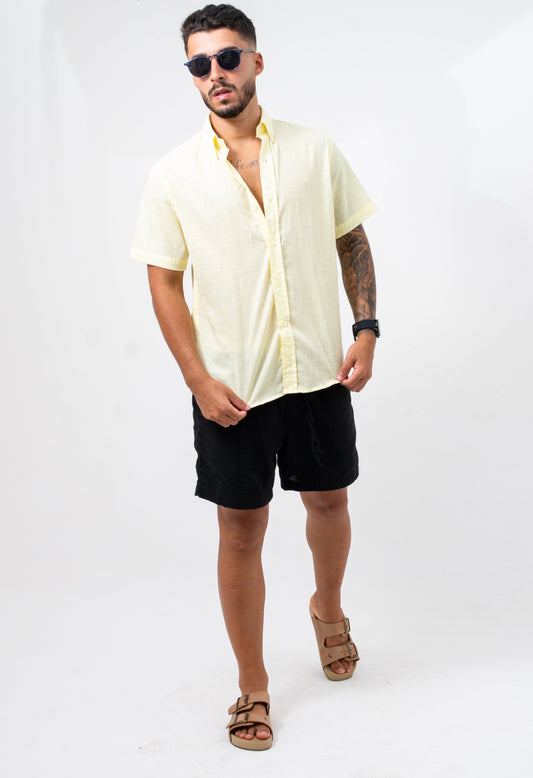 Camisa Linho Verano - Amarelo