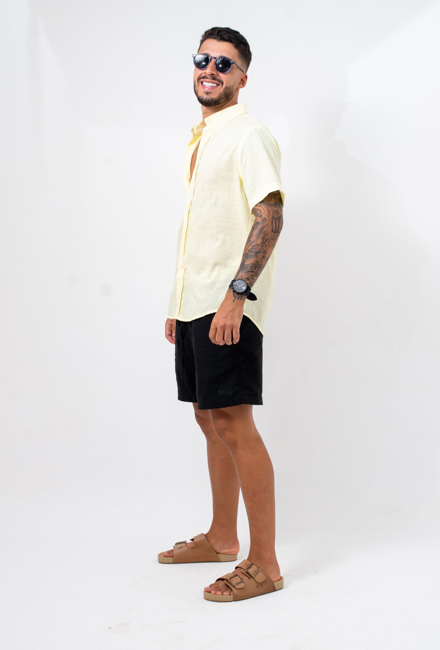 Camisa Linho Verano - Amarelo