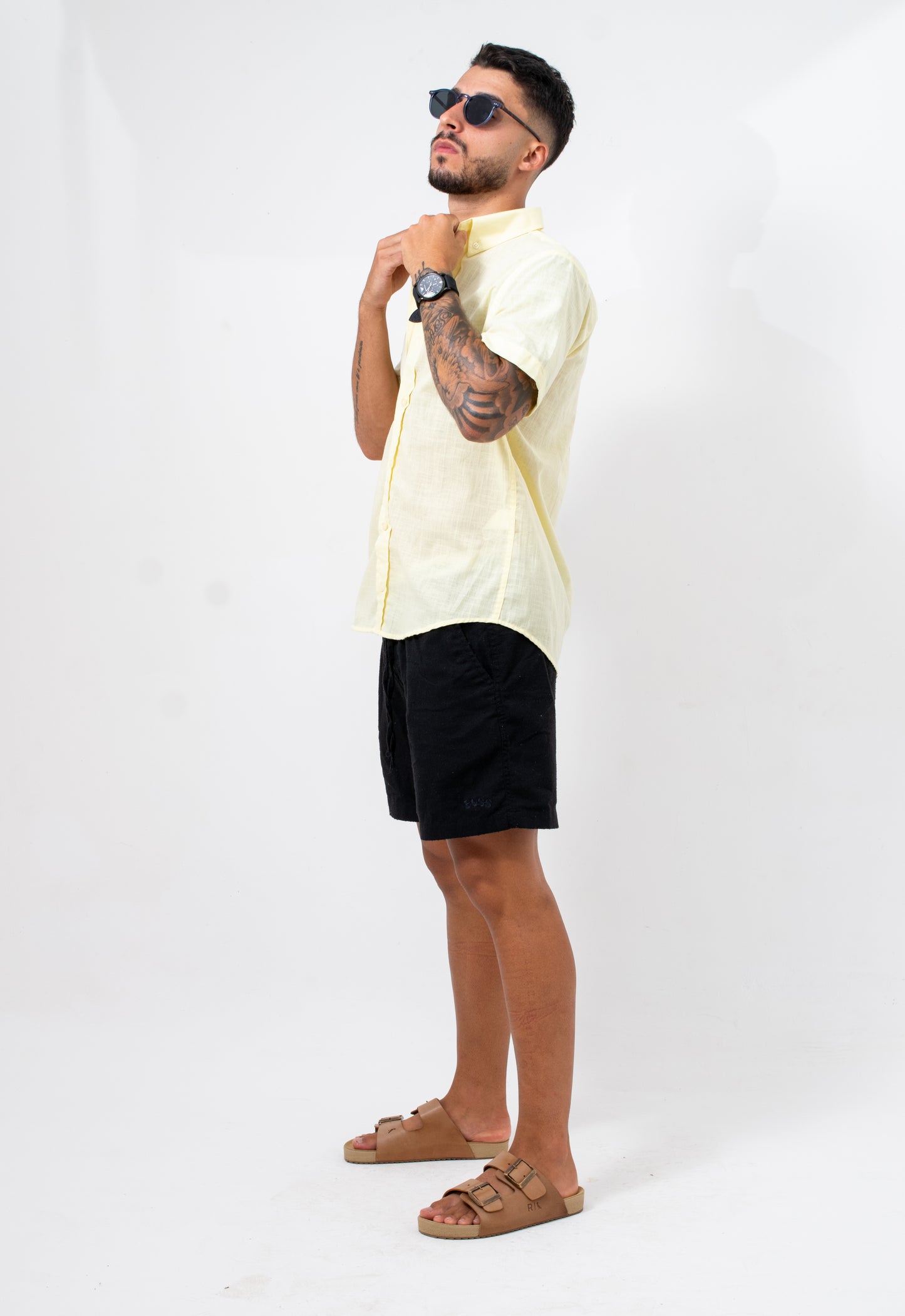 Camisa Linho Verano - Amarelo